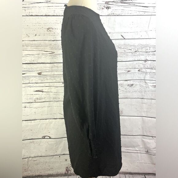 Women’s Black Long Sleeve Midi Dress - Picture 3 of 7